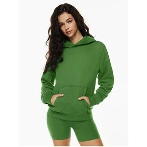 TNA Aritzia Extra Fleece Perfect Hoodie Sweatshirt Pullover Organic Cotton S